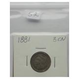 1881 3 Cent