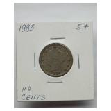 1883  V-NICKEL