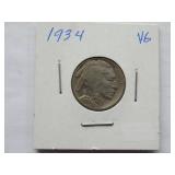 1927,1927-D, 1928,1929,1929-D, 1929-S,1930,1934,1934-D  Buffalo Nickel