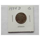 1927,1927-D, 1928,1929,1929-D, 1929-S,1930,1934,1934-D  Buffalo Nickel