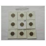 Buffalo Nickels - 1925,1928,1930,1934,1934-D,1935,1936,1937-D-,1927-D