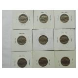 Buffalo Nickels - 1925,1928,1930,1934,1934-D,1935,1936,1937-D-,1927-D