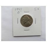 1941-D, 1939-S, 1939-S Jefferson Nickels