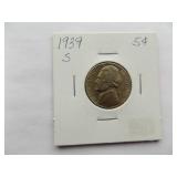 1941-D, 1939-S, 1939-S Jefferson Nickels