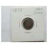1872 Half dime