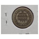 1853 w/Arrow Seated Dime