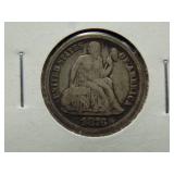 1876-CC Seated dime