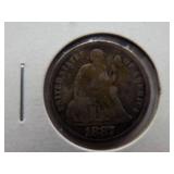 1887-S Seated dime
