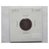 1890 Seated dime