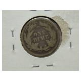 1890 Seated dime