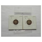 1892-O, 1893-S Barber dime