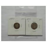 1895-S, 1897 Barber dime
