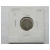 1895-S, 1897 Barber dime