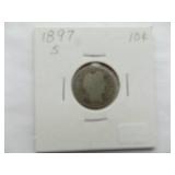 1897-S, 1898, 1899 Barber Dimes
