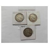 Franklin Half Dollar 1959-D, 1960, 1960- D