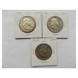 Franklin Half Dollar 1961, 1961-D, 1962