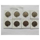 Kennedy Half Dollar 1984-D,1985-D,1986-D,1987-D,1984-P, 1985-P,1986-P, 1987-P,1988-P