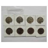 Kennedy Half Dollar 1988-F,1989-P,1989-D,1990-D,1990-P, 2001-P, 2002-P, 2002-D