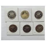 1972, 1973-S, 1974-S, 7 Kennedy