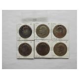 Ike Dollars  1976-S, 1976-S, 1976-D, 1976-D,1976,1976