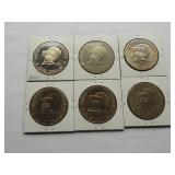 Ike Dollars  1976-S, 1976-S, 1976-D, 1976-D,1976,1976