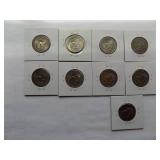 Susan B. Anthony Dollars  1979-D, 1979-P, 1979-S, 1980-P, 1980-D, 1980-S, 1981-P, 1981-D, 1981-S