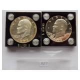 1973-S, 1976-S Ike Dollars