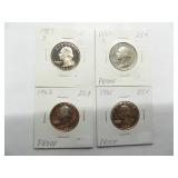 1962, 1970-S, 1 Washington Qtr