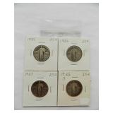 1925, 1926, 1927, 1926-S,  Standing Liberty Quarter