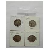 1928-S, 1929, 1929-D, 1930 Standing Liberty Quarter