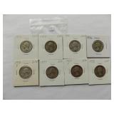 1935, 1936, 1936-D, 1937 WASHINGTON QTR