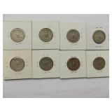 1935, 1936, 1936-D, 1937 WASHINGTON QTR