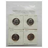 WASHINGTON QUARTERS 1943-D, 1944-D, 1945,1945-D, 1946, 1946-D,1947-D, 1947