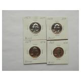 WASHINGTON QUARTERS 1943-D, 1944-D, 1945,1945-D, 1946, 1946-D,1947-D, 1947