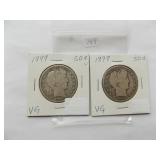 1898, 1899, BARBER HALF