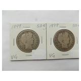 1898, 1899, BARBER HALF