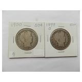 1899-O, 1900 BARBER HALF