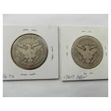 1902, 1903 Barber half