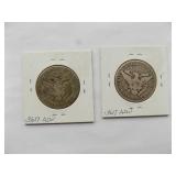 1909, 1910-S Barber half