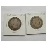 1911, 1912 Barber half