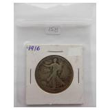 1916 Walking Liberty Half Dollar