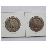 1917-D, 1917-S Walking Liberty Half Dollar