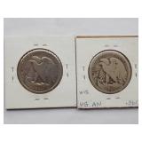 1917-D, 1917-S Walking Liberty Half Dollar