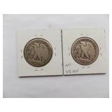 1920-D, 1920-S Walking Liberty Half Dollar