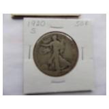 1920-D, 1920-S Walking Liberty Half Dollar