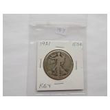 1921 Walking Liberty Half Dollar