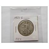 1921-S Walking Liberty Half Dollar
