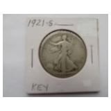 1921-S Walking Liberty Half Dollar