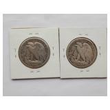 1928-S, 1929-D Walking Liberty Half Dollar