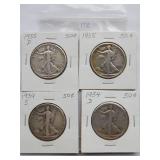 1934-S, 1935, Walking Liberty Half Dollar